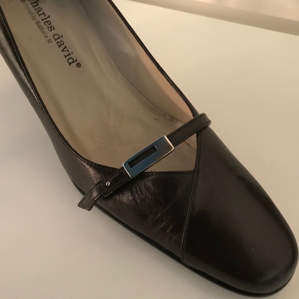 Buckle Accent Charles David Pumps